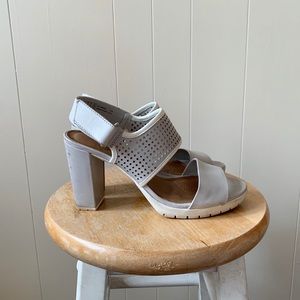 Clarks Grey Heels